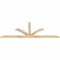 Ekena Millwork Richland Rough Sawn Timber Gable Bracket, Douglas Fir, 96"W x 36"H x 2"D x 4"F, 9/12 Pitch GBW096X36X0204RIC00RDF - alternate 3